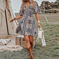 SHEIN Shein Womens Dress S / Multi-Color SHEIN - Allover Print Butterfly Sleeve  Dress