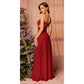 SHEIN Shein Womens Dress M / Red SHEIN - Belle Burgundy Red Solid Cut Out