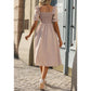 SHEIN Shein Womens Dress M / Beige SHEIN - Button Detail Dress