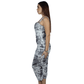 SHEIN Shein Womens Dress S / Multi-Color SHEIN - Camo design rushed side long dress