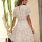 SHEIN Shein Womens Dress M / Multi-Color SHEIN - Daisy Print Butterfly Sleeve Dress