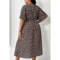 SHEIN Shein Womens Dress XXL / Multi-Color SHEIN - Daisy Print Butterfly Sleeve Dress