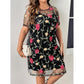 SHEIN Shein Womens Dress S / Multi-Color SHEIN - Floral Embroidery Mesh Overlay Dress With Slip Dress