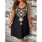 SHEIN Shein Womens Dress XXXXL / Black SHEIN - Floral Print Plus Size Tank Dress
