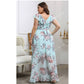 SHEIN Shein Womens Dress M / Multi-Color SHEIN - Flower pattern ruffle long dress