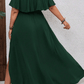 SHEIN Shein Womens Dress L / Green SHEIN - Off Shoulder Ruffled Hem Dress