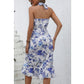 SHEIN Shein Womens Dress S / Multi-Color SHEIN - Printed Flower Mid Dress