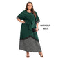 SHEIN Shein Womens Dress XL / Multi-Color SHEIN - Printed Midi Dress