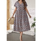 SHEIN Shein Womens Dress M / Multi-Color SHEIN - Printed oriental midi dress