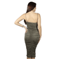 SHEIN Shein Womens Dress M / Green SHEIN - Rushed design elegant dress