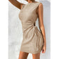 SHEIN Shein Womens Dress M / Beige SHEIN - Side Tie Fit Dress
