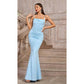 SHEIN Shein Womens Dress SHEIN - Solid Ruched Bodycon Formal Gown