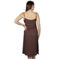 SHEIN Shein Womens Dress S / Brown SHEIN - Solid thin straps midi dress