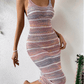 SHEIN Shein Womens Dress S / Multi-Color SHEIN - Striped Backless Coastal Dress