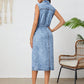 SHEIN Shein Womens Dress L / Blue SHEIN - Tall Flap Pocket Button Front Denim Dress