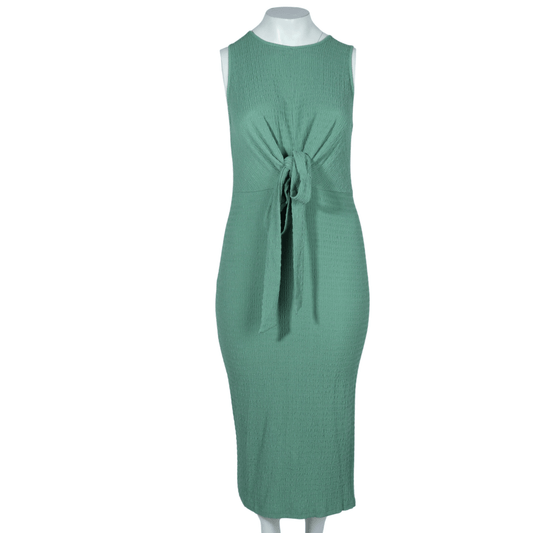 SHEIN Shein Womens Dress XL / Green SHEIN - Textured ties in front long dress
