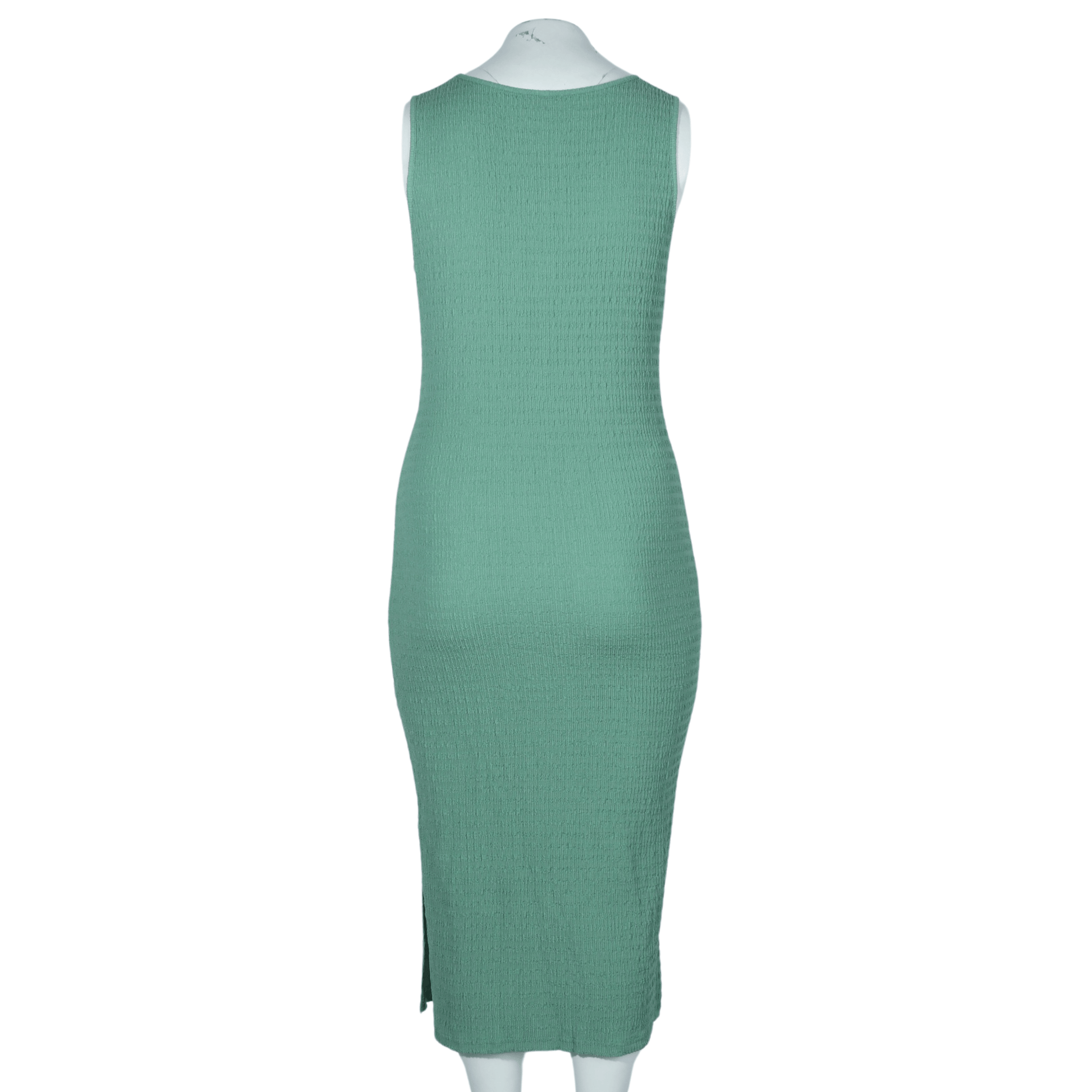 SHEIN Shein Womens Dress XL / Green SHEIN - Textured ties in front long dress