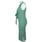 SHEIN Shein Womens Dress XL / Green SHEIN - Textured ties in front long dress