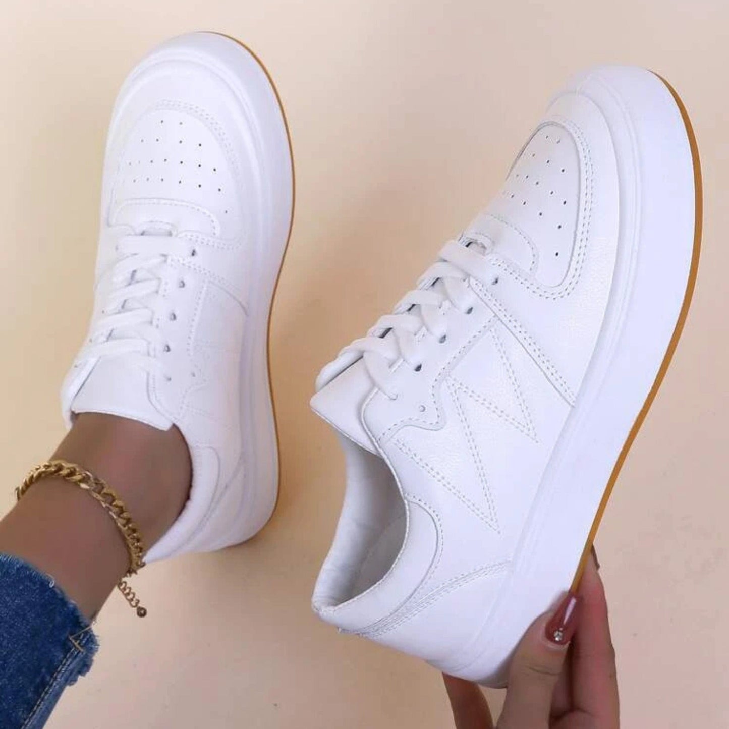 SHEIN Shein Womens Shoes 40 / White Casual Outdoor Sneakers