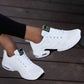 SHEIN Shein Womens Shoes 39 / White Lace-Up Front Running Sneakers