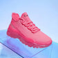 SHEIN Shein Womens Shoes 37 / Pink Rhinestone Lace Up Sneakers