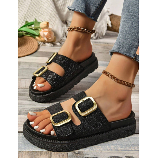 SHEIN Shein Womens Shoes 39 / Black SHEIN - 2024 Autumn Summer Fashion Women's Thick Bottom Slipper