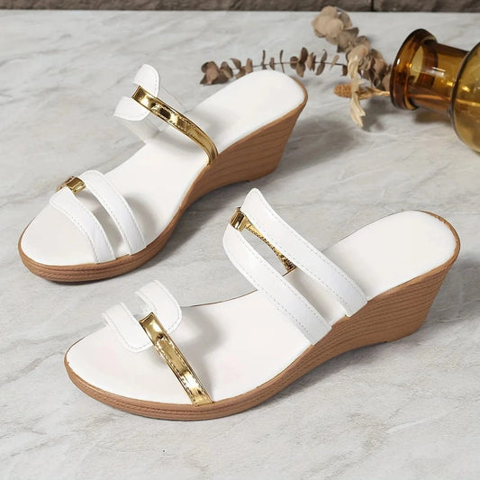SHEIN Shein Womens Shoes 40 / White SHEIN - Banded Light Sandals