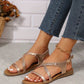 SHEIN Shein Womens Shoes 39 / Multi-Color SHEIN - Braided leather snadals