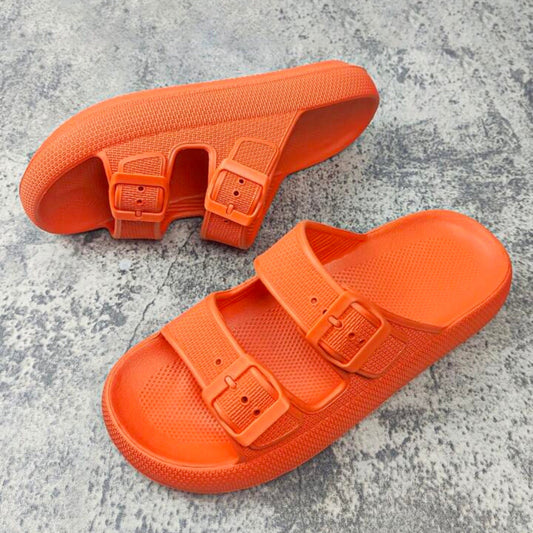 SHEIN Shein Womens Shoes 38-39 / Orange SHEIN - Buckle desin slippers