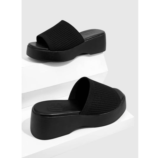 SHEIN Shein Womens Shoes 39 / Black SHEIN - Elegant Slide Slippers