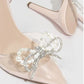 SHEIN Shein Womens Shoes 40 / Transparent SHEIN - Faux Pearl & Rhinestone Decor Stiletto Heel