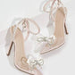 SHEIN Shein Womens Shoes 40 / Transparent SHEIN - Faux Pearl & Rhinestone Decor Stiletto Heel