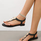SHEIN Shein Womens Shoes 42 / Black SHEIN - Flat Summer Sandals