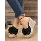 SHEIN Shein Womens Shoes 40 / Black SHEIN - Flower Decor Sandals