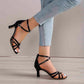 SHEIN Shein Womens Shoes 40 / Black SHEIN - High Heel Sandal Thin Strap Thick Sandals