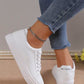 SHEIN Shein Womens Shoes 36 / White SHEIN - Lace up sneakers