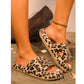 SHEIN Shein Womens Shoes 38-39 / Multi-Color SHEIN - Leopard print slippers