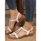 SHEIN Shein Womens Shoes 41 / White SHEIN - Open Toe Ankle Strap Sandal