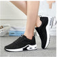 SHEIN Shein Womens Shoes 36 / Black SHEIN - Patchwork Lace-Up Front Slope Heel Sport Sneakers