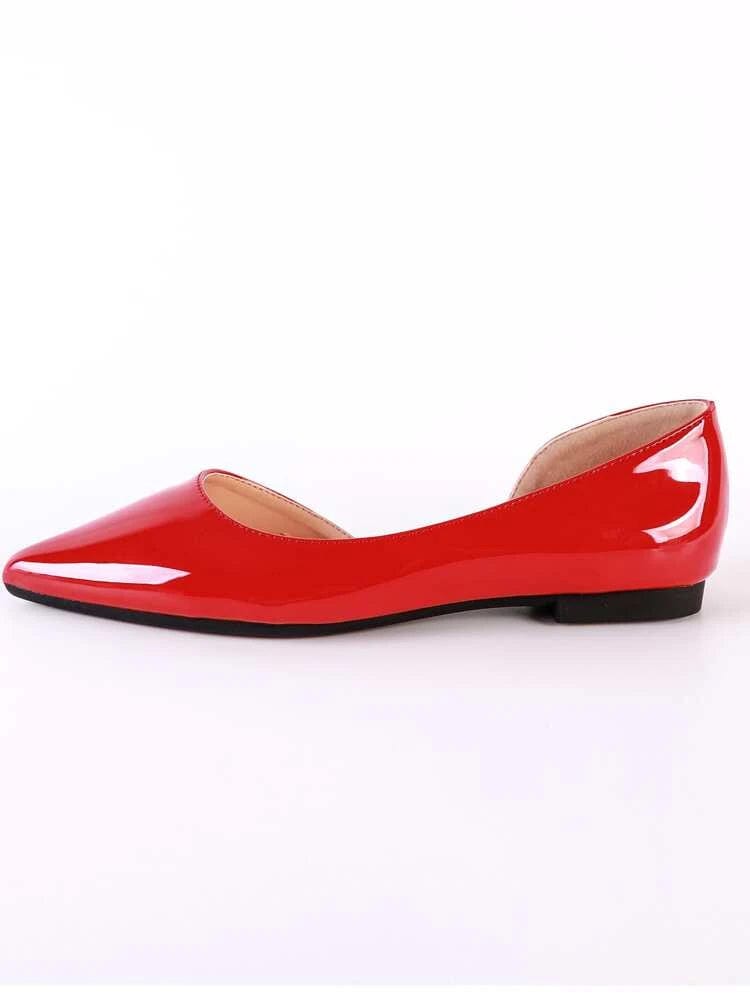 SHEIN Shein Womens Shoes 40 / Red SHEIN - Shiney flats