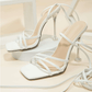 SHEIN Shein Womens Shoes 36 / White SHEIN - Simple Strappy Sandal with Thin Sandals