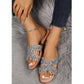 SHEIN Shein Womens Shoes 39 / Beige SHEIN - Sparkly Strappy Slipper