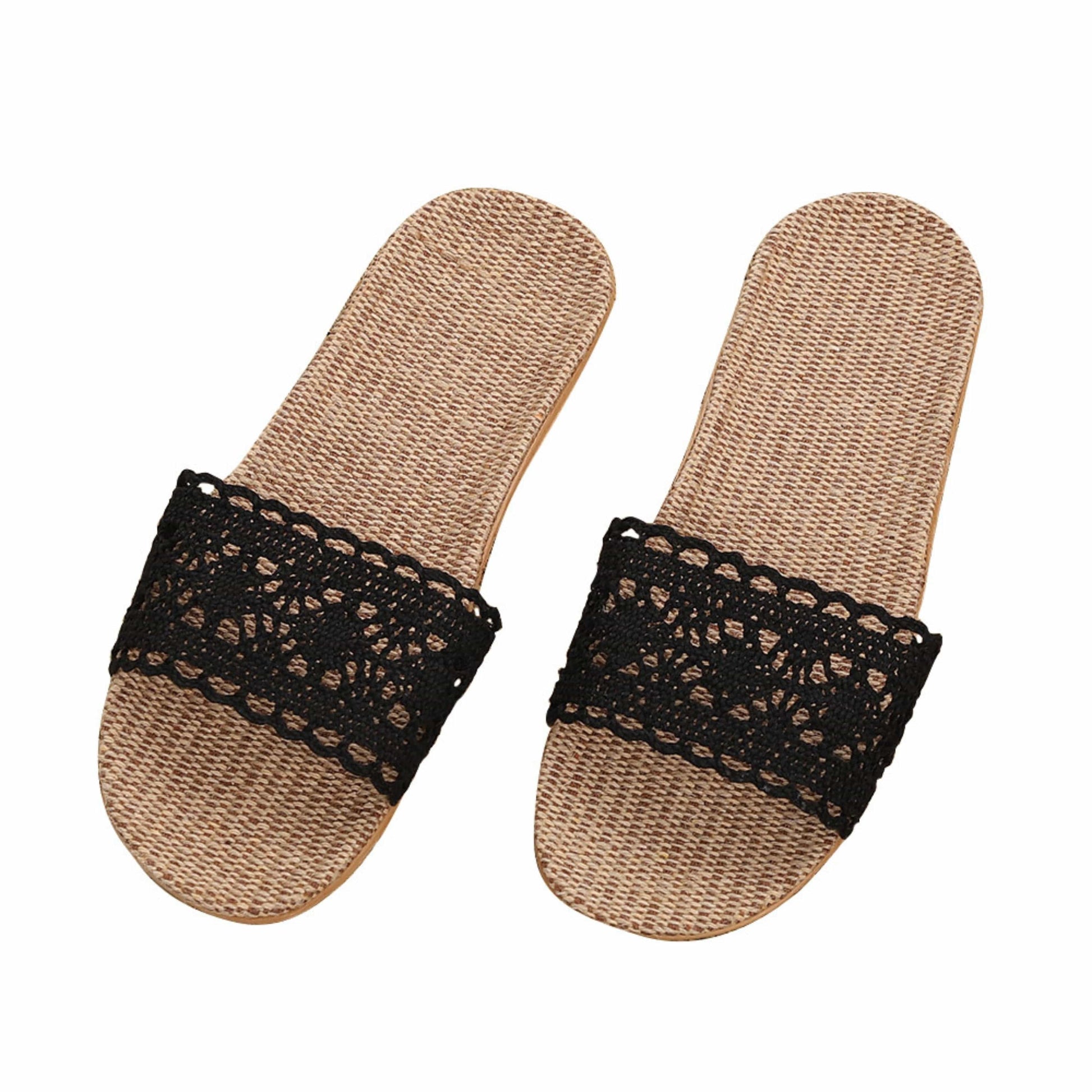 SHEIN Shein Womens Shoes 39-40 / Black SHEIN - Woven slippers