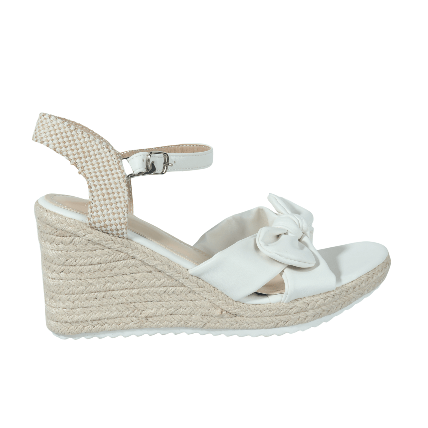 SHEIN Shein Womens Shoes 40 / White SHEIN - Woven wedge heel Sandals