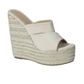 SHEIN Shein Womens Shoes 36 / Beige SHEIN - Woven wedge heels Sandals