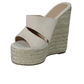 SHEIN Shein Womens Shoes 36 / Beige SHEIN - Woven wedge heels Sandals