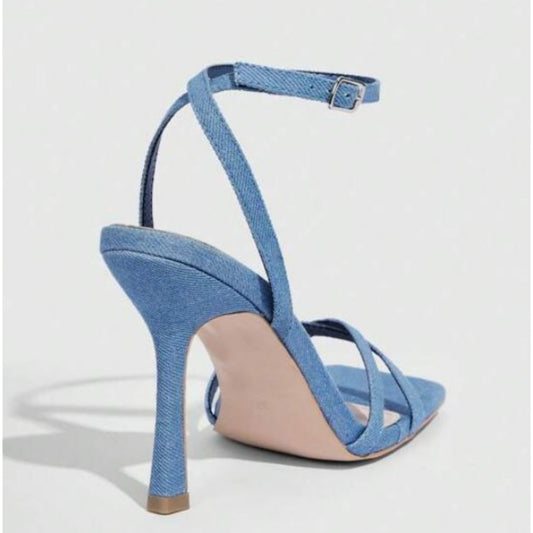 SHEIN Shein Womens Shoes 39 / Blue SHEIN - Wrap aorund Sandal