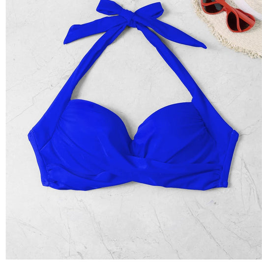SHEIN Shein Womens Swimwear XL / Blue SHEIN - Classic Push UP Swimwear Bra