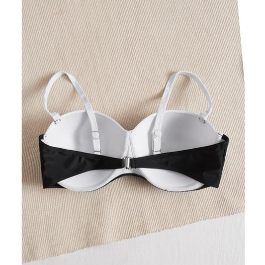 SHEIN Shein Womens Swimwear XXL / Multi-Color SHEIN - Color block sweet bikini top
