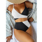 SHEIN Shein Womens Swimwear L / Muti-Color SHEIN - Colorblock Bikini Set Wrap Tie Back 2 Pcs Bikini